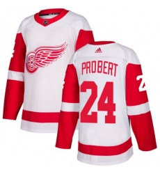 Detroit Red Wings #24 Bob Probert Authentic White Away NHL Jersey