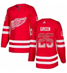 Detroit Red Wings #25 Mike Green Authentic Red Drift Fashion NHL Jersey