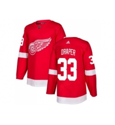 Detroit Red Wings #33 Kris Draper Red Home Authentic Stitched NHL Jersey
