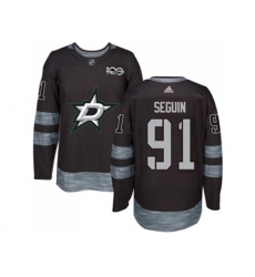 Dallas Stars #91 Tyler Seguin Black 1917-2017 100th Anniversary Stitched NHL Jersey