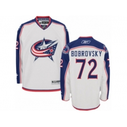 Columbus Blue Jackets #72 Sergei Bobrovsky Premier White Away NHL Jersey