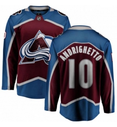 Colorado Avalanche #10 Sven Andrighetto Fanatics Branded Maroon Home Breakaway NHL Jersey