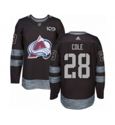 Colorado Avalanche #28 Ian Cole Authentic Black 1917-2017 100th Anniversary NHL Jersey