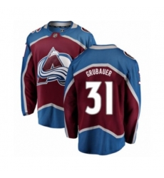 Colorado Avalanche #31 Philipp Grubauer Authentic Maroon Home Fanatics Branded Breakaway NHL Jersey