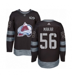 Colorado Avalanche #56 Cale Makar Authentic Black 1917-2017 100th Anniversary NHL Jersey