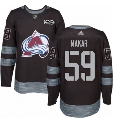 Colorado Avalanche #59 Cale Makar Premier Black 1917-2017 100th Anniversary NHL Jersey