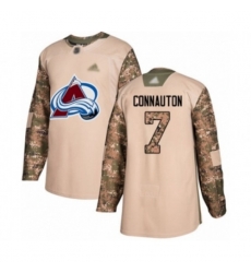 Colorado Avalanche #7 Kevin Connauton Authentic Camo Veterans Day Practice Hockey Jersey
