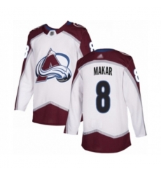 Colorado Avalanche #8 Cale Makar Authentic White Away Hockey Jersey