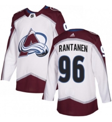 Colorado Avalanche #96 Mikko Rantanen White Road Authentic Stitched NHL Jersey