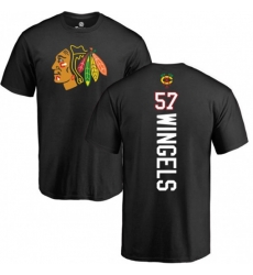 Chicago Blackhawks #57 Tommy Wingels Black Backer T-Shirt