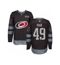 Carolina Hurricanes #49 Victor Rask Authentic Black 1917-2017 100th Anniversary NHL Jersey