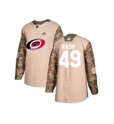 Carolina Hurricanes #49 Victor Rask Camo Authentic 2017 Veterans Day Stitched NHL Jersey