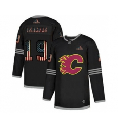 Calgary Flames #19 Matthew Tkachuk Black USA Flag Limited Hockey Jersey