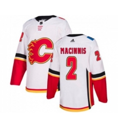 Calgary Flames #2 Al MacInnis Authentic White Away Hockey Jersey