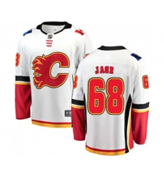 Calgary Flames #68 Jaromir Jagr Fanatics Branded White Away Breakaway Hockey Jersey
