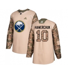 Adidas Buffalo Sabres #10 Dale Hawerchuk Authentic Camo Veterans Day Practice NHL Jersey