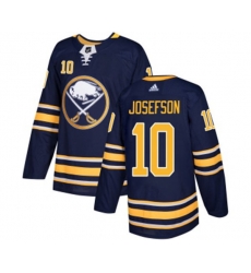 Adidas Buffalo Sabres #10 Jacob Josefson Authentic Navy Blue Home NHL Jersey