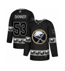 Adidas Buffalo Sabres #53 Jeff Skinner Authentic Black Team Logo Fashion NHL Jersey