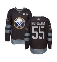 Adidas Buffalo Sabres #55 Rasmus Ristolainen Authentic Black 1917-2017 100th Anniversary NHL Jersey