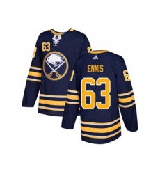 Adidas Buffalo Sabres #63 Tyler Ennis Navy Blue Home Authentic Stitched NHL Jersey