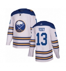 Buffalo Sabres #13 Jimmy Vesey Authentic White 2018 Winter Classic Hockey Jersey