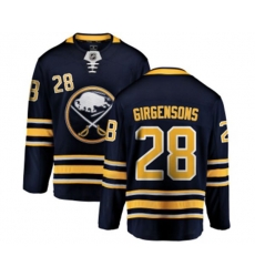 Buffalo Sabres #28 Zemgus Girgensons Fanatics Branded Navy Blue Home Breakaway NHL Jersey