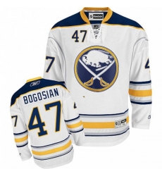 Buffalo Sabres #47 Zach Bogosian Authentic White Away NHL Jersey