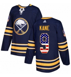 Buffalo Sabres #9 Evander Kane Authentic Navy Blue USA Flag Fashion NHL Jersey