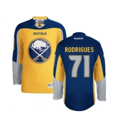 Reebok Buffalo Sabres #71 Evan Rodrigues Authentic Gold New Third NHL Jersey