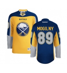 Reebok Buffalo Sabres #89 Alexander Mogilny Authentic Gold New Third NHL Jersey