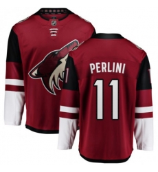 Arizona Coyotes #11 Brendan Perlini Fanatics Branded Burgundy Red Home Breakaway NHL Jersey