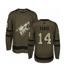 Arizona Coyotes #14 Richard Panik Authentic Green Salute to Service Hockey Jersey