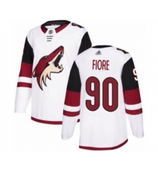 Arizona Coyotes #90 Giovanni Fiore Authentic White Away Hockey Jersey