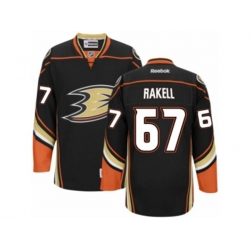 Reebok Anaheim Ducks #67 Rickard Rakell Authentic Black Home NHL Jersey