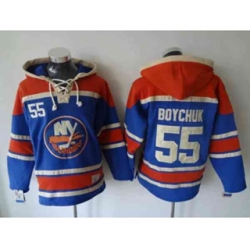 New York Islanders #55 boychuk blue-red[pullover hooded sweatshirt]