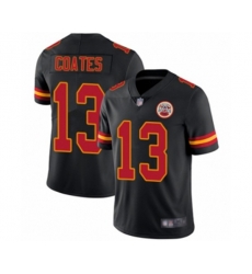 Kansas City Chiefs #13 Sammie Coates Limited Black Rush Vapor Untouchable Football Jersey