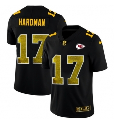 Kansas City Chiefs #17 Mecole Hardman Black Nike Golden Sequin Vapor Limited NFL Jersey