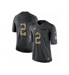 Kansas City Chiefs #2 Dustin Colquitt Limited Black 2016 Salute to Service NFL Jersey