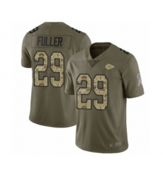 Kansas City Chiefs #29 Kendall Fuller Limited Olive Camo 2017 Salute to Service Football Jersey