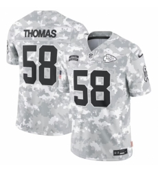 Kansas City Chiefs #58 Derrick Thomas 2024 Arctic Camo Salute To Service Limited Stitched Football Jersey