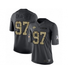 Kansas City Chiefs #97 Alex Okafor Limited Black 2016 Salute to Service Football Jersey