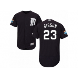 Detroit Tigers #23 Kirk Gibson Navy Blue Flexbase Authentic Collection MLB Jersey