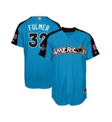 Detroit Tigers #32 Michael Fulmer Authentic Blue American League 2017 Baseball All-Star Baseball Jersey