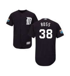 Detroit Tigers #38 Tyson Ross Navy Blue Alternate Flex Base Authentic Collection Baseball Jersey