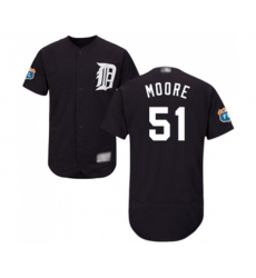 Detroit Tigers #51 Matt Moore Navy Blue Alternate Flex Base Authentic Collection Baseball Jersey