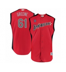 Detroit Tigers #61 Shane Greene Authentic Red American League 2019 Baseball All-Star Jersey