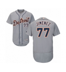 Detroit Tigers #77 Joe Jimenez Grey Road Flex Base Authentic Collection MLB Jersey