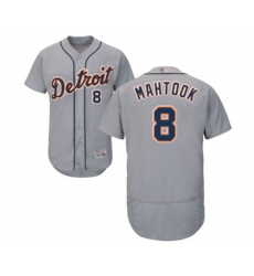 Detroit Tigers #8 Mikie Mahtook Grey Road Flex Base Authentic Collection Baseball Jersey