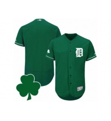 Detroit Tigers St. Patricks Day Blank Green Celtic Flexbase Authentic Collection Jersey