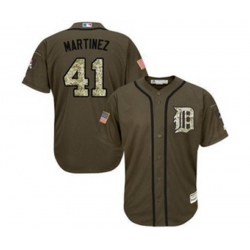 mlb jerseys detroit tigers #41 victor martinez green salute to service